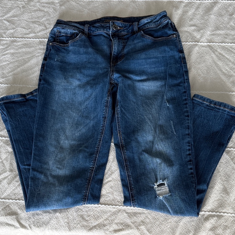 Maurices Dark Blue Straight Leg Jeans